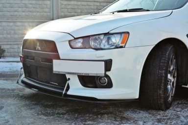Передній сплітер Racing Maxton Mitsubishi Lancer Evo X V.2 - фото My Tuning Lab