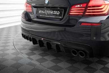 Задня накладка V.2 Maxton BMW 5 M-пакет F10 / F11 (Wersja z dwoma podwójnymi Вихлопami) - фото My Tuning Lab