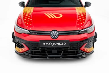 Канарди (аеродинамічні накладки переднього бампера) Maxton Volkswagen Golf GTI Clubsport Mk8 Facelift - фото My Tuning Lab
