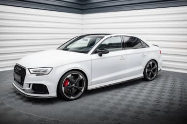Накладки на пороги V.2 Maxton Audi RS3 Sedan 8V Facelift - фото My Tuning Lab