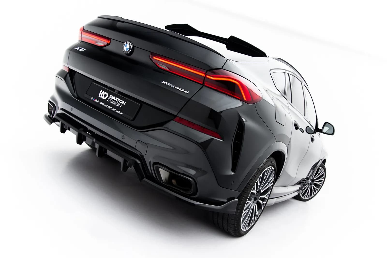 Задній центральний сплітер з дифузором V.2 Maxton BMW X6 M-пакет G06 Facelift - фото My Tuning Lab