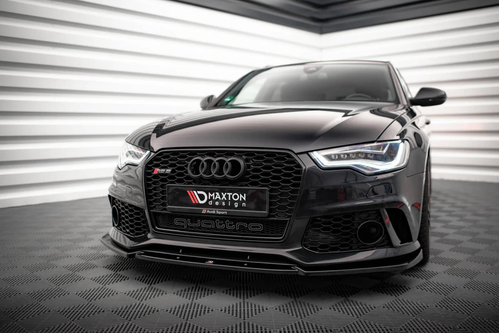 Передній сплітер Maxton Audi A6 RS6 Look C7 - фото My Tuning Lab