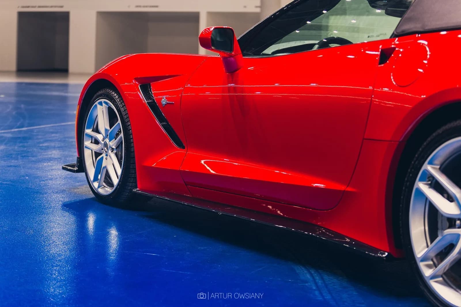 Накладки на пороги V.1 Maxton Chevrolet Corvette Stingray C7 - фото My Tuning Lab
