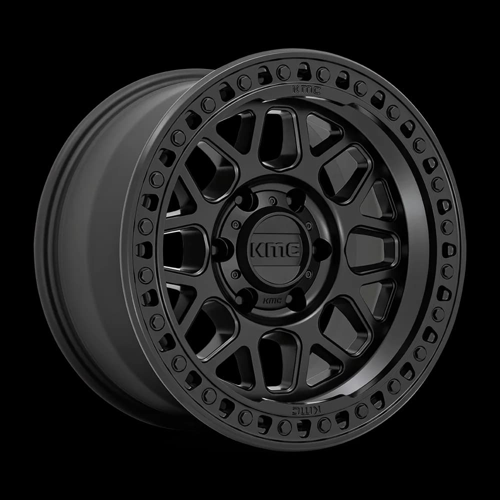 Легкосплавний диск 20" KMC Grs 20x9 ET18 5x127 сатиновий чорний - фото My Tuning Lab