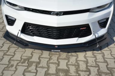 Передній сплітер Maxton Chevrolet Camaro 6 Phase I 2SS Coupe (чорний глянець) - фото My Tuning Lab
