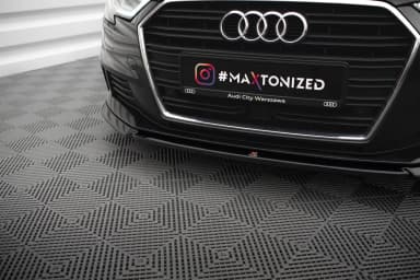 Передній сплітер V.2 Maxton Audi A3 Sportback 8V Facelift - фото My Tuning Lab
