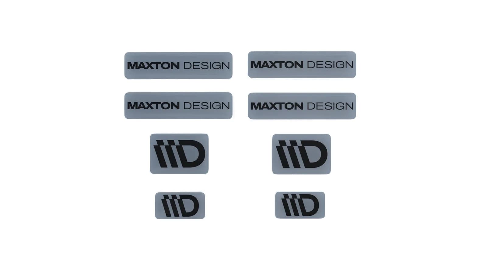сіро-чорний 3D набір наклейок Maxton Design - фото My Tuning Lab
