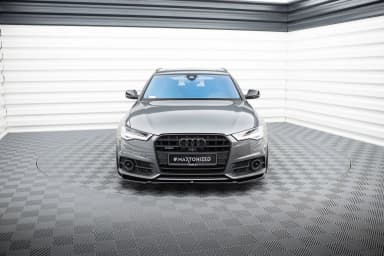 Передній сплітер V.1 Maxton Audi A6 / A6 C7 S-line/ S6 C7 Facelift - фото My Tuning Lab
