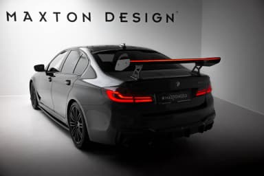 Karbonowy Spoiler Z Wewnętrznymi Wspornikami + LED Maxton BMW 5 / M5 Sedan G30 / F90 - фото My Tuning Lab