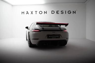 Karbonowy Spoiler Z Wewnętrznymi Wspornikami V.1 + LED Maxton Porsche 718 Cayman 982c - фото My Tuning Lab
