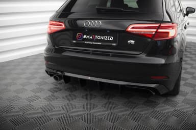Задня накладка Maxton Audi A3 Sportback 8V Facelift (Wersja z pojedynczym Вихлопem z jednej strony) - фото My Tuning Lab