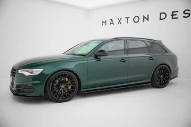 Накладки на пороги Maxton Audi S6 / A6 S-Line C7 - фото My Tuning Lab