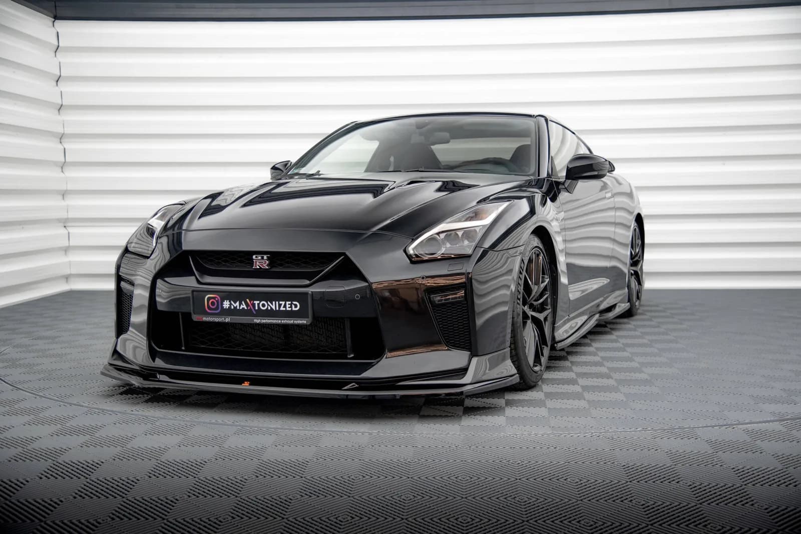 Передній сплітер V.1 Maxton Nissan GTR R35 Facelift - фото My Tuning Lab