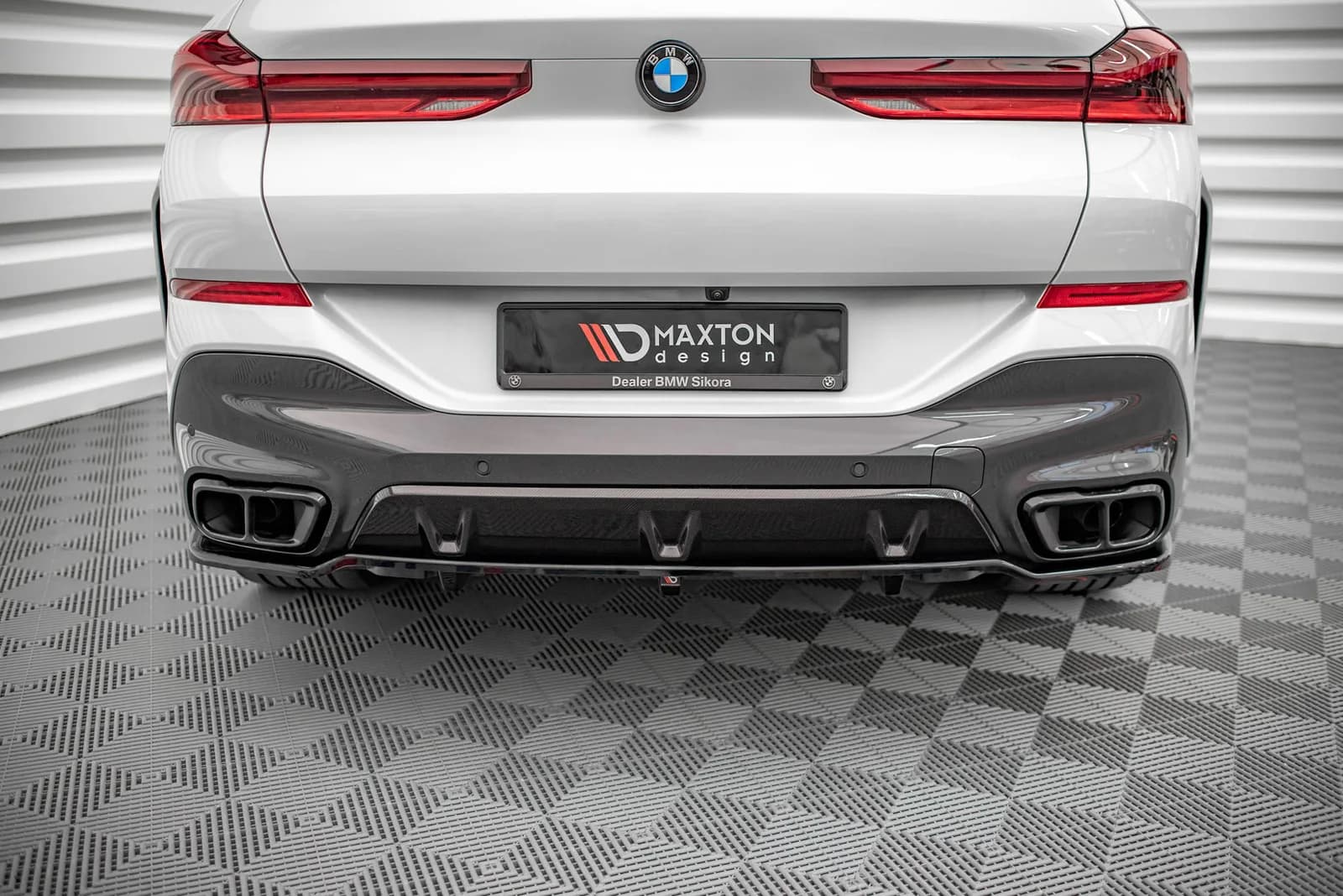 Задній сплітер (Z Dyfuzorem) V.1 Maxton BMW X6 M-пакет G06 - фото My Tuning Lab