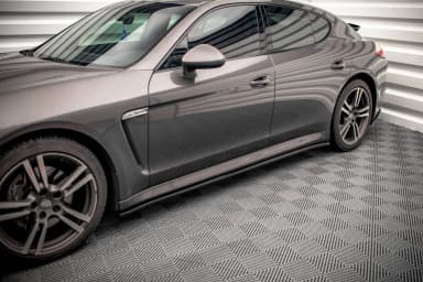 Накладки на пороги V.2 Maxton Porsche Panamera / Panamera Diesel / Panamera Turbo 970 - фото My Tuning Lab