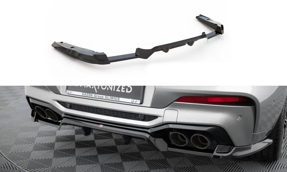 Задній сплітер (Z Dyfuzorem) Maxton BMW X4 M F98 - фото My Tuning Lab