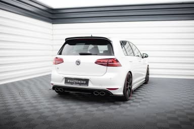 Задні сплітери boczne Maxton Volkswagen Golf MK7 R V2 (чорний глянець) - фото My Tuning Lab