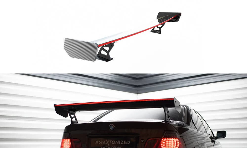 Karbonowy Spoiler Z Zewnętrznymi Wspornikami + LED Maxton BMW 3 Coupe E46 - фото My Tuning Lab