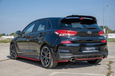 Задні сплітери boczne Maxton V2 Hyundai i30 N MK3 Hatchback (червоний) - фото My Tuning Lab