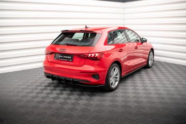 Задній дифузор Street Pro Maxton Audi A3 Sportback 8Y - фото My Tuning Lab