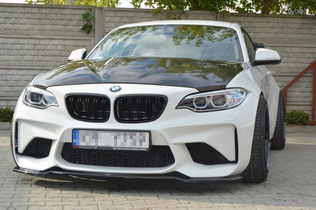 Przedni splitter Maxton BMW M2 F87 Coupe (чорний глянець) - фото My Tuning Lab