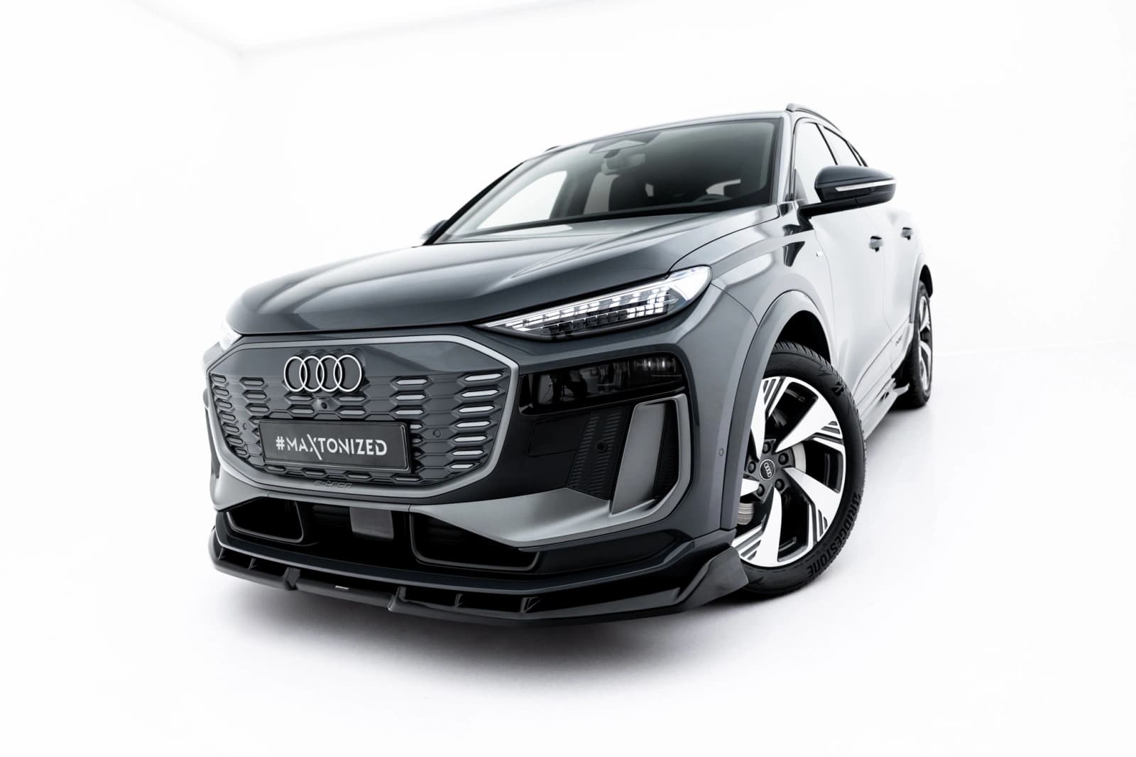 Передній сплітер Maxton Audi Q6 e-tron Standard / S-Line / SQ6 e-tron SUV / Sportback Mk1 - фото My Tuning Lab