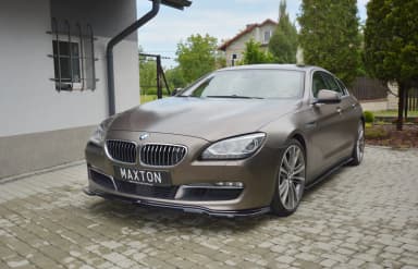 Накладки на пороги Maxton BMW 6 Gran Coupe (чорний глянець) - фото My Tuning Lab