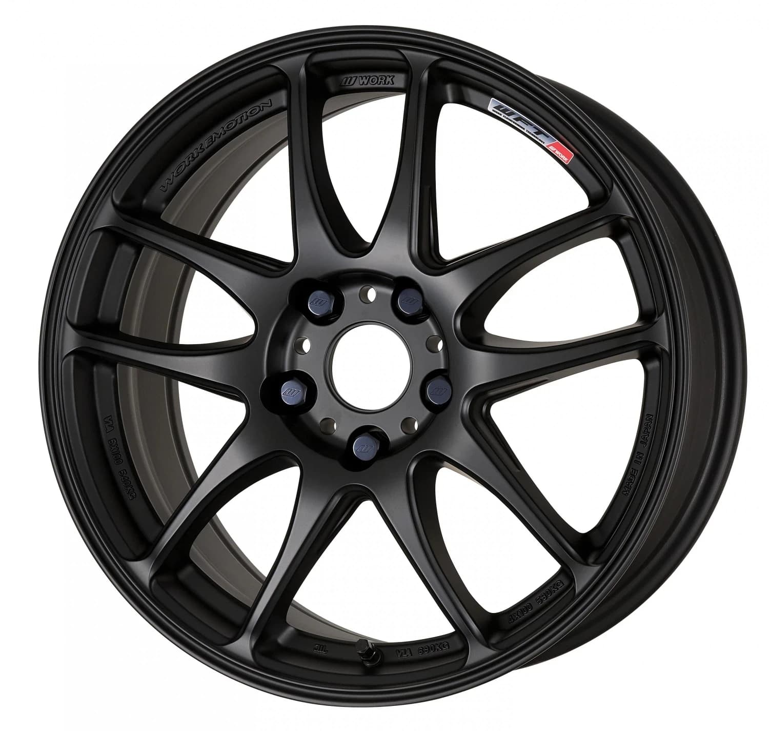 Легкосплавний диск 16" Work Wheels Work Emotion CR Kiwami 16x6,5 BLANK матовий чорний (MBL) - фото My Tuning Lab