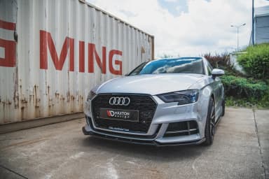 Передній сплітер V.3 Maxton Audi S3 / A3 S-Line 8V FL Sedan - фото My Tuning Lab