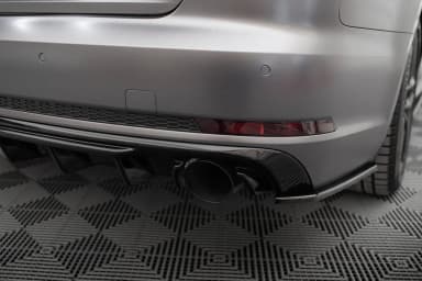 Задня накладка V.1 Maxton Audi A4 S-line B9 (Wersja z pojedynczymi końcówkami Вихлопu po obydwu stronach) - фото My Tuning Lab