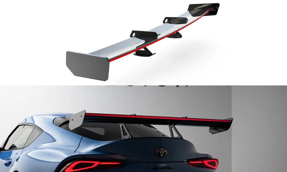 Karbonowy Spoiler Z Górnymi Mocowaniami + LED Maxton Toyota Supra Mk5 - фото My Tuning Lab
