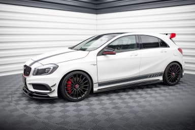 Накладки на пороги Maxton Mercedes-Benz A45 AMG W176 - фото My Tuning Lab