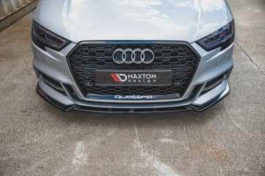 Передній сплітер V.3 Maxton Audi S3 / A3 S-Line 8V FL Sedan - фото My Tuning Lab