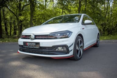 Передні бічні сплітери Maxton Volkswagen Polo GTI / R-line Mk6 - фото My Tuning Lab