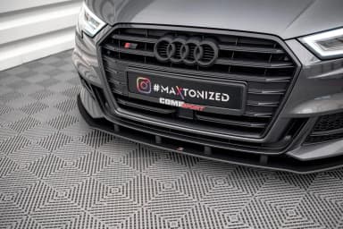 Передній сплітер Street Pro Maxton Audi S3 / A3 S-Line Sportback 8V Facelift - фото My Tuning Lab