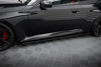 Накладки на пороги Street Pro V.1 + Flaps Maxton BMW M2 G87 - фото My Tuning Lab