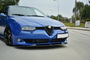 Передній сплітер Maxton V1 Alfa Romeo 156 GTA (чорний глянець) - фото My Tuning Lab