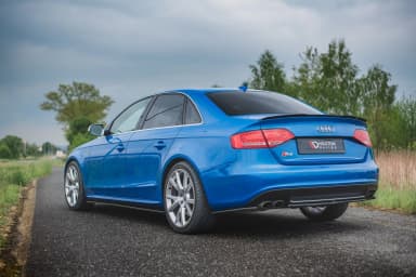 Задні сплітери boczne Maxton Audi S4 / A4 S-Line B8 Sedan (чорний глянець) - фото My Tuning Lab