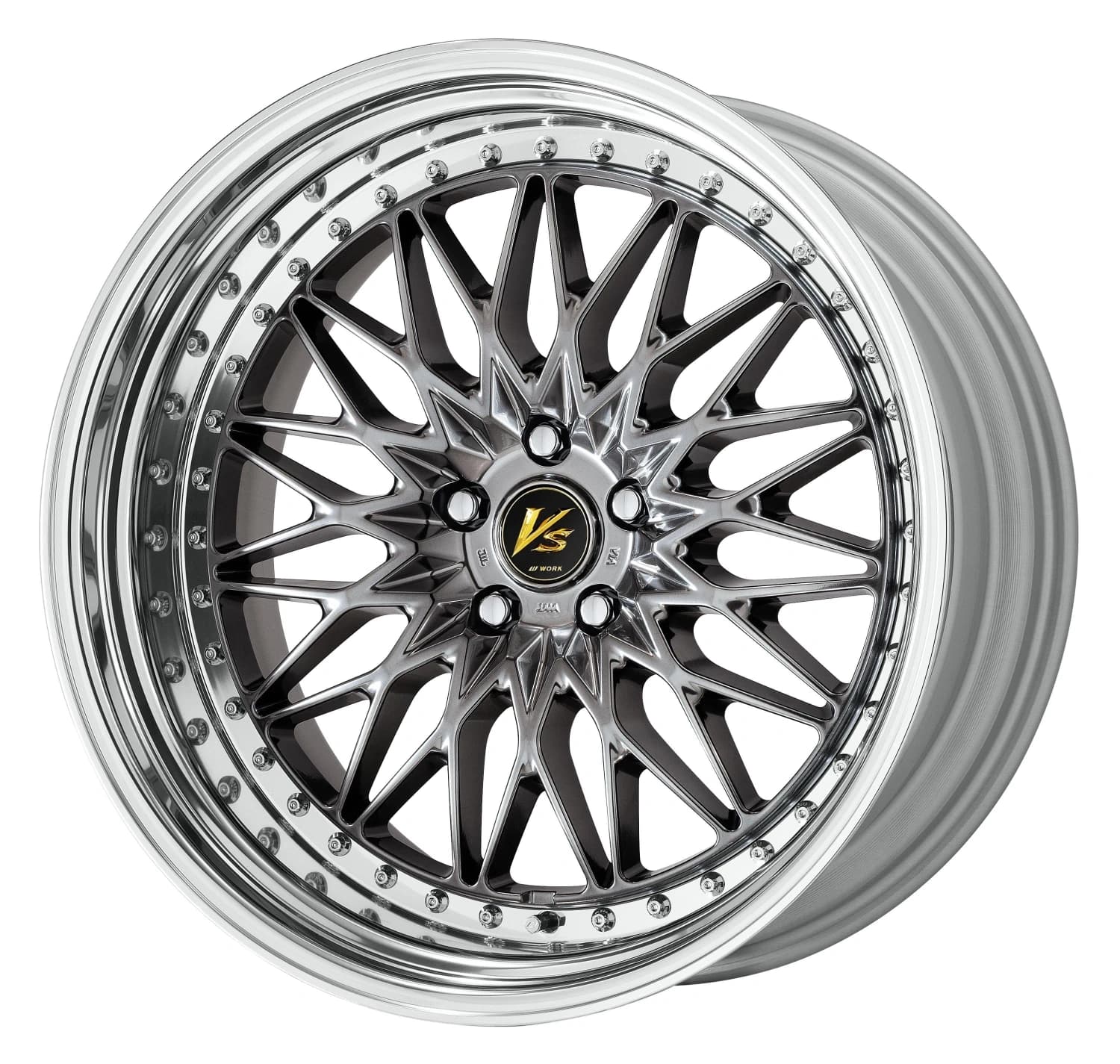 Легкосплавний диск 20" Work Wheels VS XV Step Rim 20x8,5 BLANK Brilliant срібний чорний (BSB) - фото My Tuning Lab