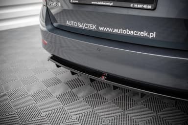 Задній сплітер (Z Dyfuzorem) Maxton Skoda Fabia Combi Mk3 Facelift - фото My Tuning Lab