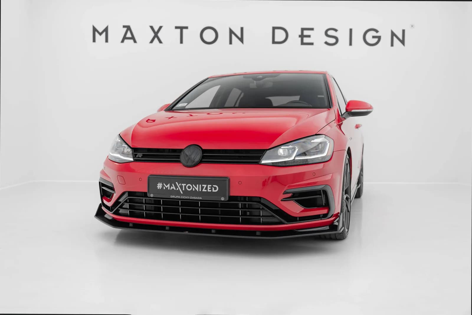 Передній сплітер Street Pro V.2 Maxton Volkswagen Golf R / R-Line Mk7 Facelift - фото My Tuning Lab
