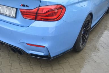 Задні сплітери boczne Maxton BMW M4 F82 (чорний глянець) - фото My Tuning Lab