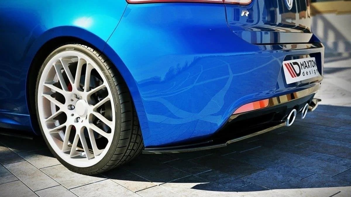 Задні сплітери boczne Maxton Volkswagen Golf MK6 R (чорний глянець) - фото My Tuning Lab
