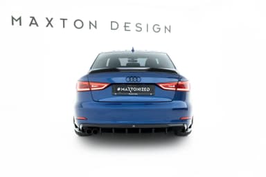 Задня накладка Maxton Audi A3 Sedan 8V (Wersja z podwójną końcówką Вихлопu z jednej strony) - фото My Tuning Lab