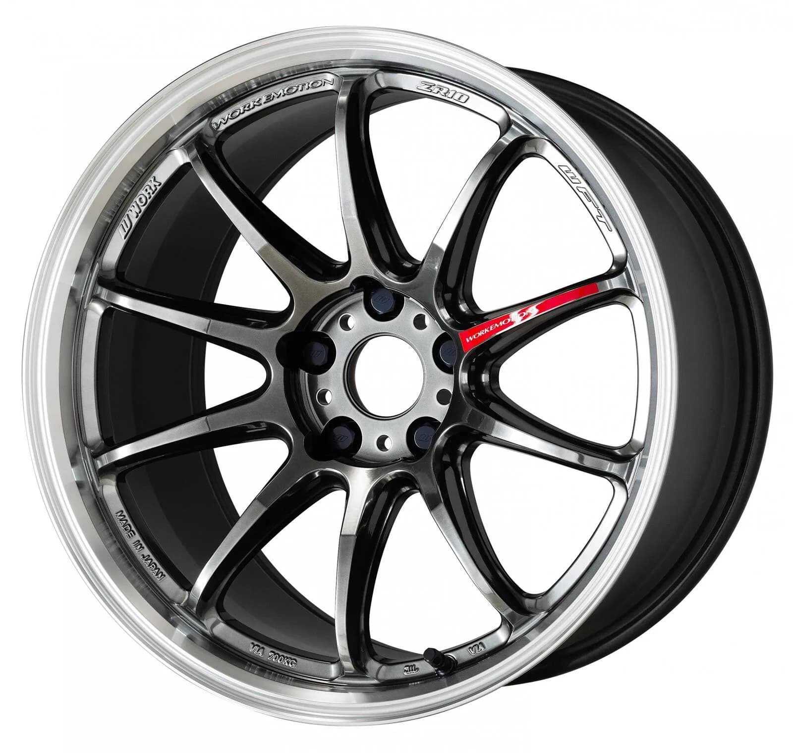 Легкосплавний диск 18" Work Wheels EMOTION ZR10 18x10,5 ET12 5x114,3 глянцевий чорний з полірованим ободом (GTKRC) - фото My Tuning Lab