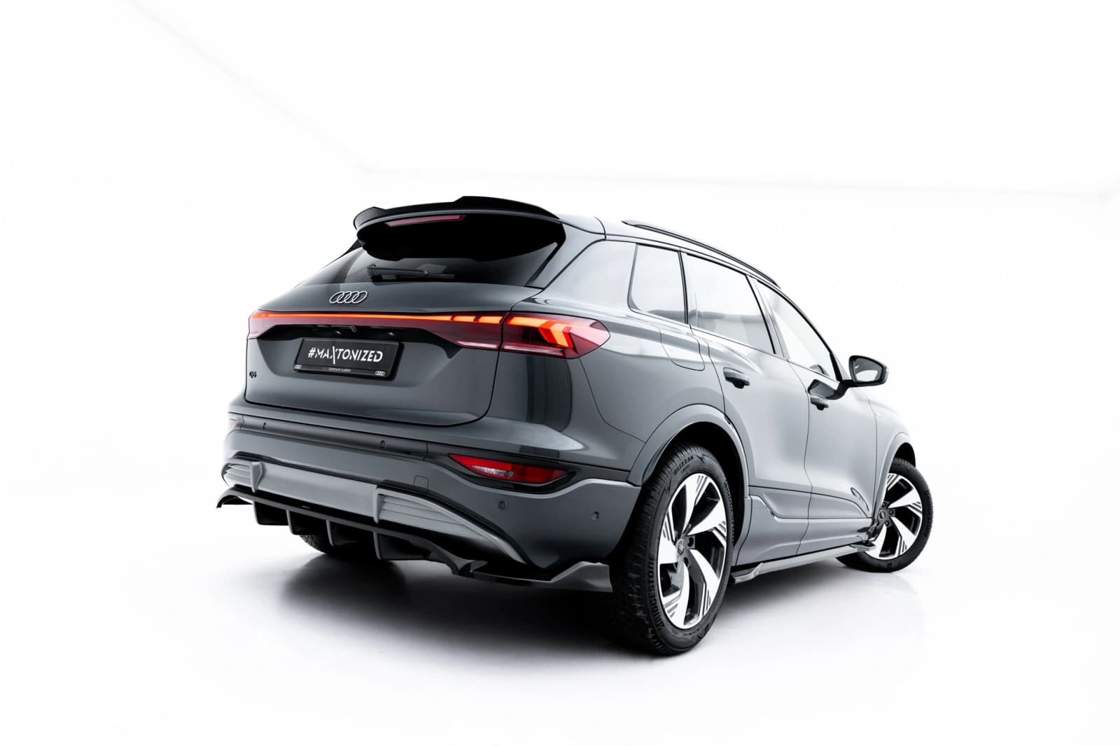 Задній сплітер (Z Dyfuzorem) Maxton Audi Q6 e-tron S-Line / SQ6 e-tron SUV / Sportback Mk1 - фото My Tuning Lab