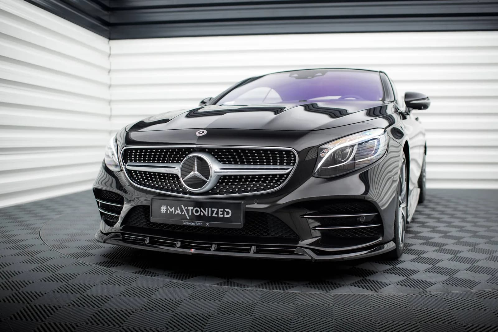 Передній сплітер V.2 Maxton Mercedes-Benz S Coupe AMG-Line C217 Facelift - фото My Tuning Lab