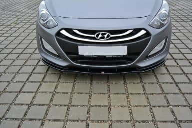 Передній сплітер Maxton Hyundai i30 MK2 (чорний глянець) - фото My Tuning Lab