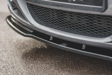 Передній сплітер Maxton V2 BMW 3 E90/E91 Facelift (чорний глянець) - фото My Tuning Lab