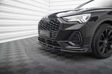 Передній сплітер V.2 Maxton Audi Q3 Sportback F3 - фото My Tuning Lab